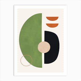 Geometry of circles and semicircles 4 Art Print