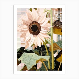 Flower Illustration Sunflower 1 Art Print