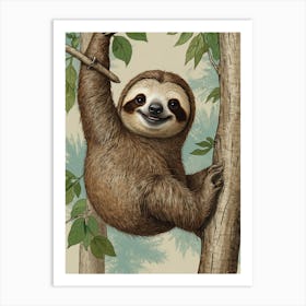 Sloth 39 Art Print