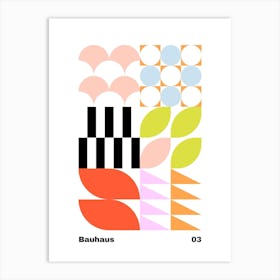 Geometric Bauhaus Poster 3 Art Print