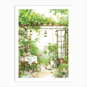 Garden In The Sun 4 Art Print