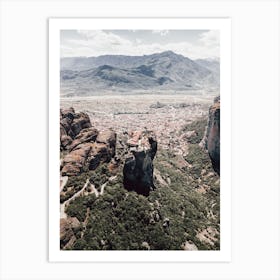 Meteora, Monestary Of Heights 2 Art Print