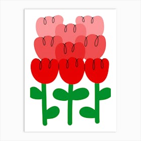 Red Tulips 2 Art Print