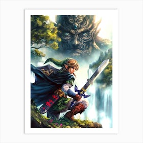 Link The Legend Of Zelda 2 Art Print