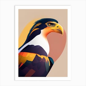 Crested Caracara Pop Matisse 2 Bird Art Print