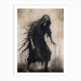 Dance With Death Skeleton Painting (42) Art Print