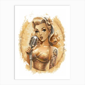 Pin Up Girl 2 Art Print