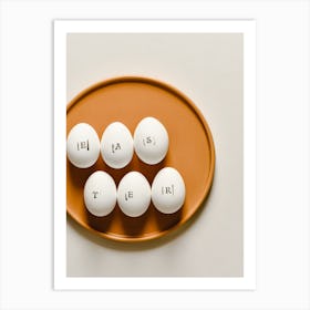 Eggs On A Plate 1 Art Print