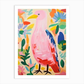 Pink Scandi Albatross 3 Art Print