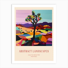 Colourful Abstract Joshua Tree National Park Usa 6 Poster Art Print