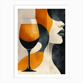 Wine Glass Art Print