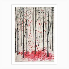 Heart In The Woods Art Print