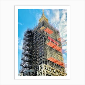 Construction Site - Construction Stock Videos & Royalty-Free Footage 1 Art Print