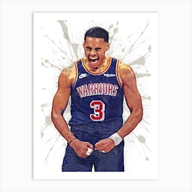 Jordan Poole Golden State Warriors 1 Art Print