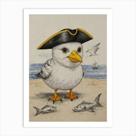 Pirate Bird 7 Art Print