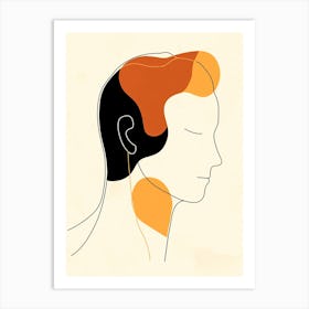 Man'S Head Art Print