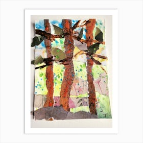 Trees In The Forest Art Print