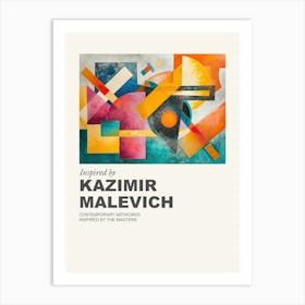 Museum Poster Inspired By Kazimir Malevich 4 Art Print