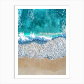 Aerial View Of A Beach 55 Art Print