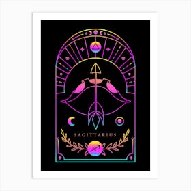 Astrology Sagittarius Zodiac Art Print