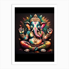 Ganesha AI Print Art Print