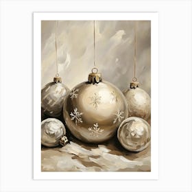 Christmas Ornaments 9 Art Print