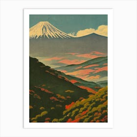 Fuji Hakone Izu National Park Japan Vintage Poster Art Print