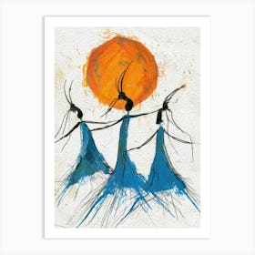 Three Dancers Art Print