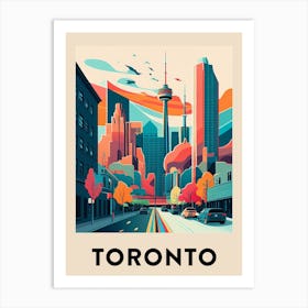 Toronto Vintage Travel Poster Art Print