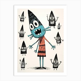 Monsters 1 Art Print