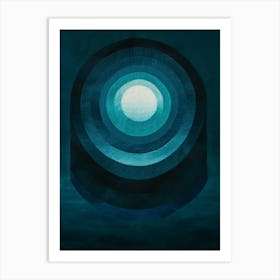 Blue Circle 2 Art Print