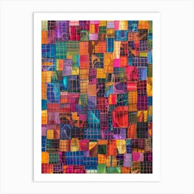 Mosaic Squares 1 Art Print