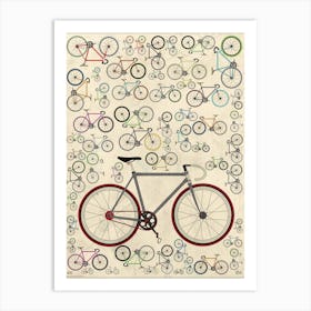 Fixie Bicycles Art Print