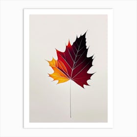 Maple Leaf Abstract 3 Art Print