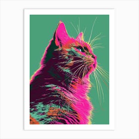 Pop Cat 4 Art Print