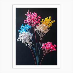 Bright Inflatable Flowers Gypsophila 2 Art Print