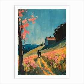 House In The Spring Art Print