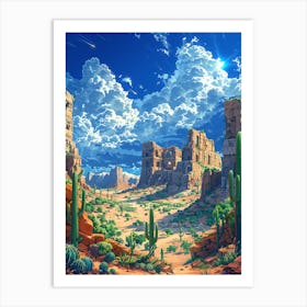 Cactus Desert 6 Art Print