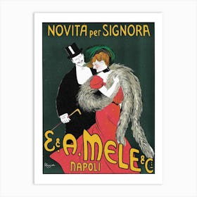 Vintage Italian Theatre Poster Art Print