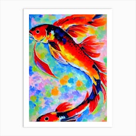 Koi Fish II Matisse Inspired Art Print