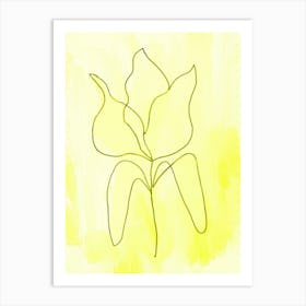 Tulip Yellow Art Print