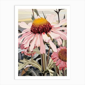 Flower Illustration Gaillardia 4 Art Print