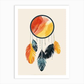 Dream Catcher, Minimalism 1 Art Print