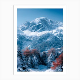 Snowy Mountains 1 Art Print