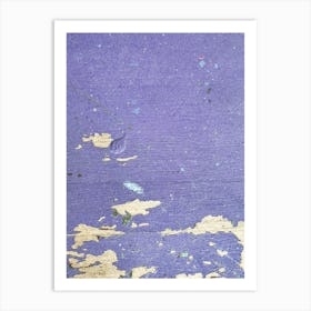 Purple Splatter Art Print