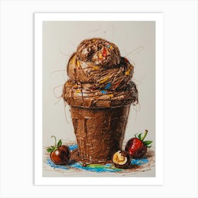 Ice Cream 4 Art Print