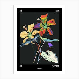 No Rain No Flowers Poster Nasturtium 1 Art Print