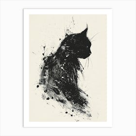 Black Cat Art Print