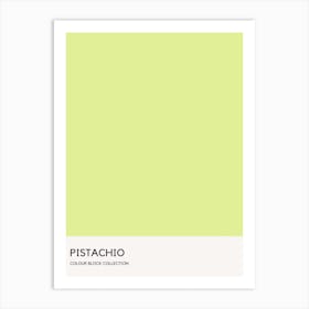 Pistachio Colour Block Poster Art Print