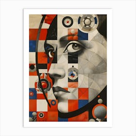 Abstract Portrait Of A Woman 108 Art Print